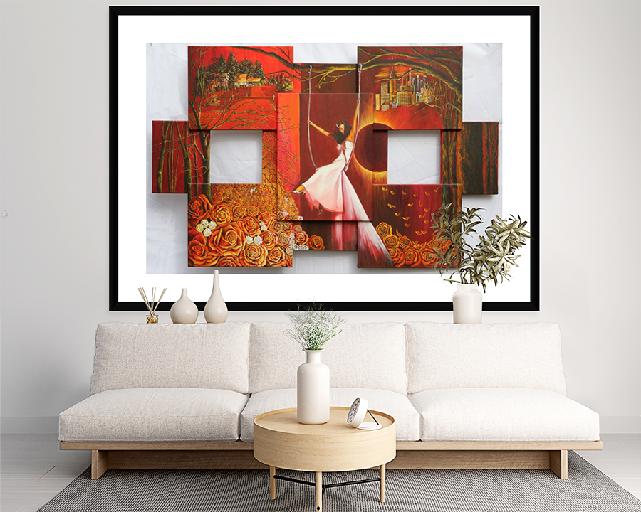 Swing of Life - Hand-Enhanced Collector's Edition Print on Canvas Installation