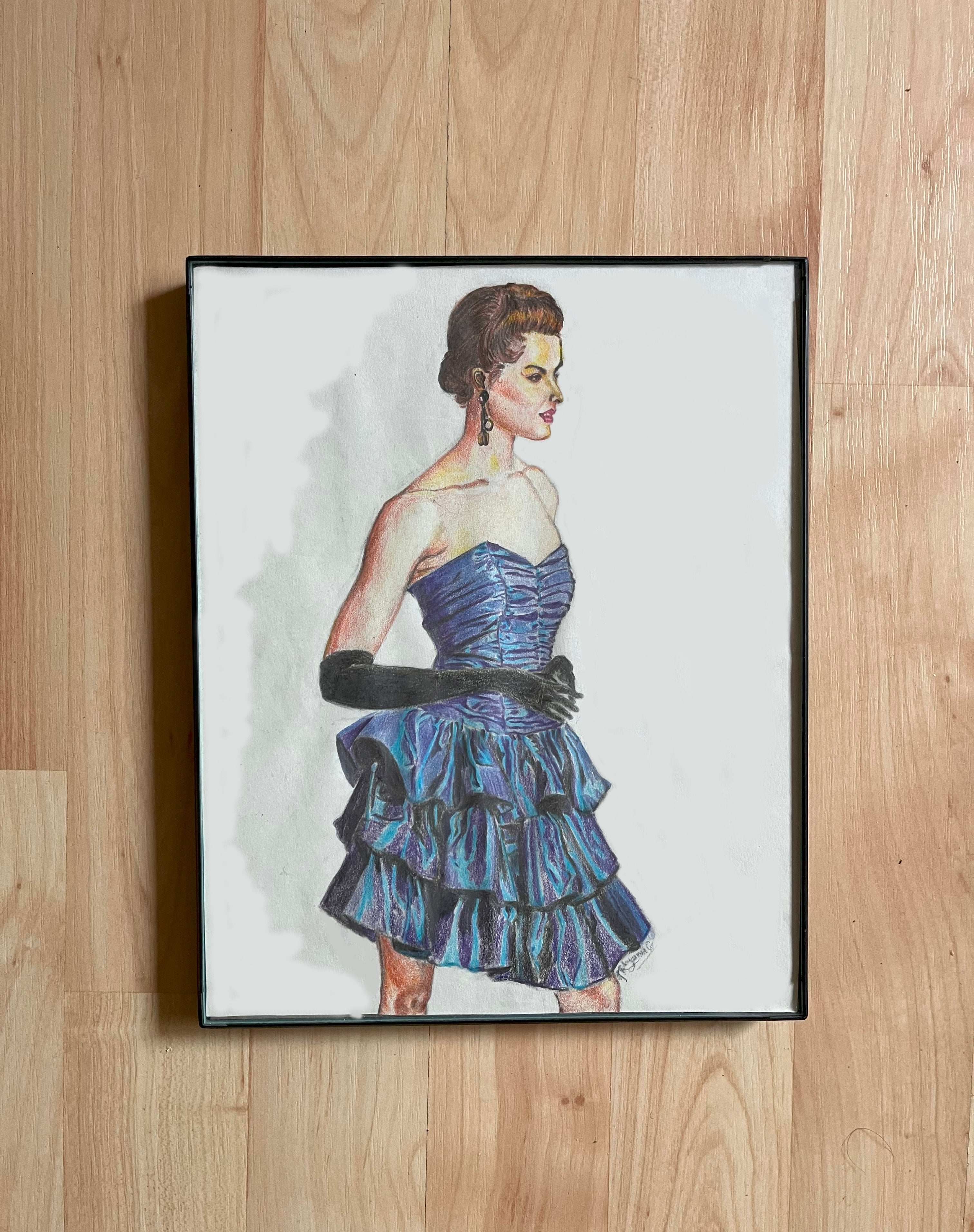 Vintage Sapphire Couture 1990's Original Art