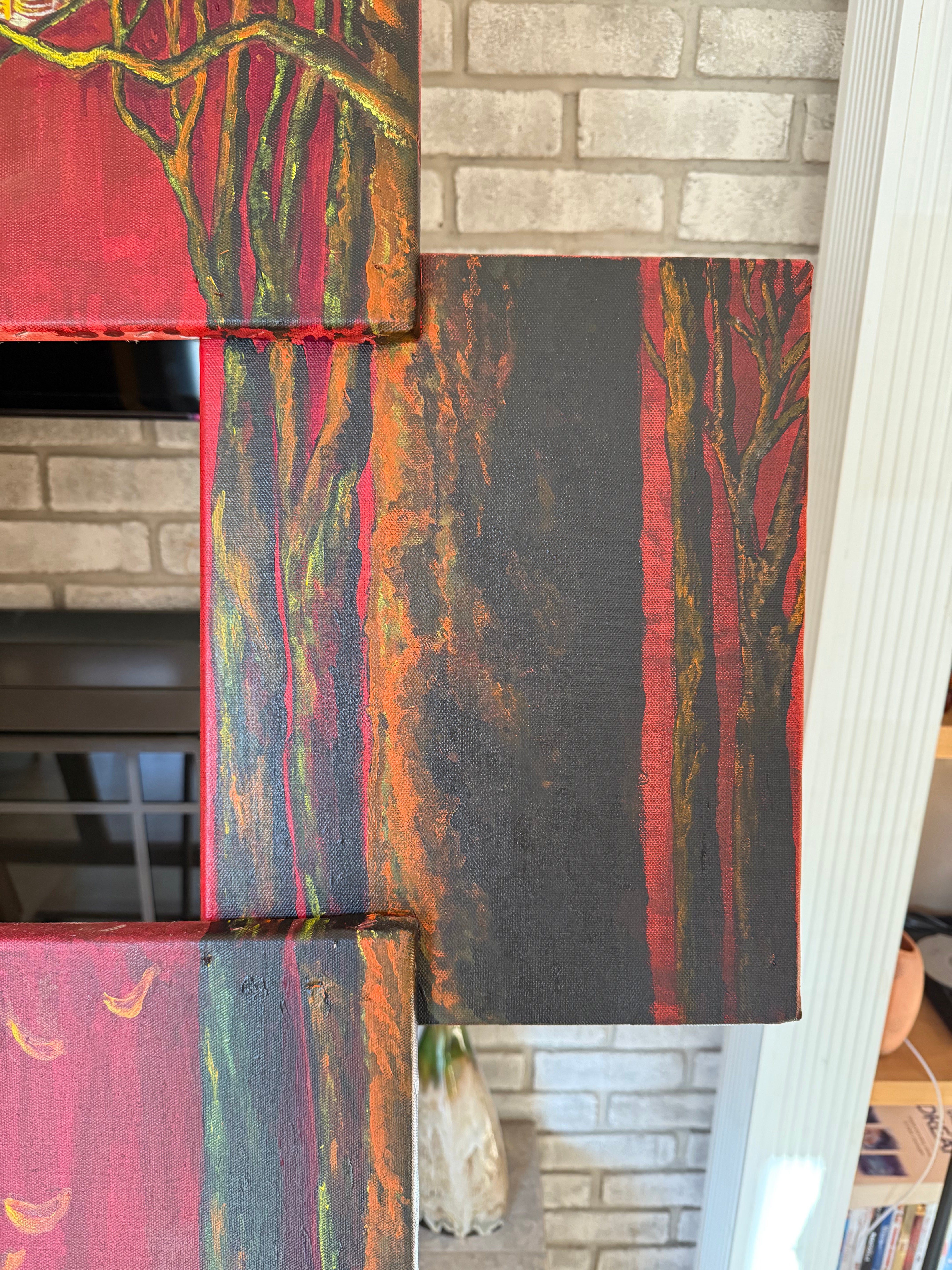 Swing of Life - Original Acrylic on Canvas Painting Installation