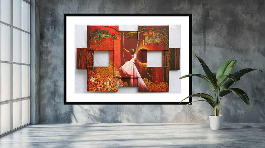 Swing of Life - Hand-Enhanced Collector's Edition Print on Canvas Installation
