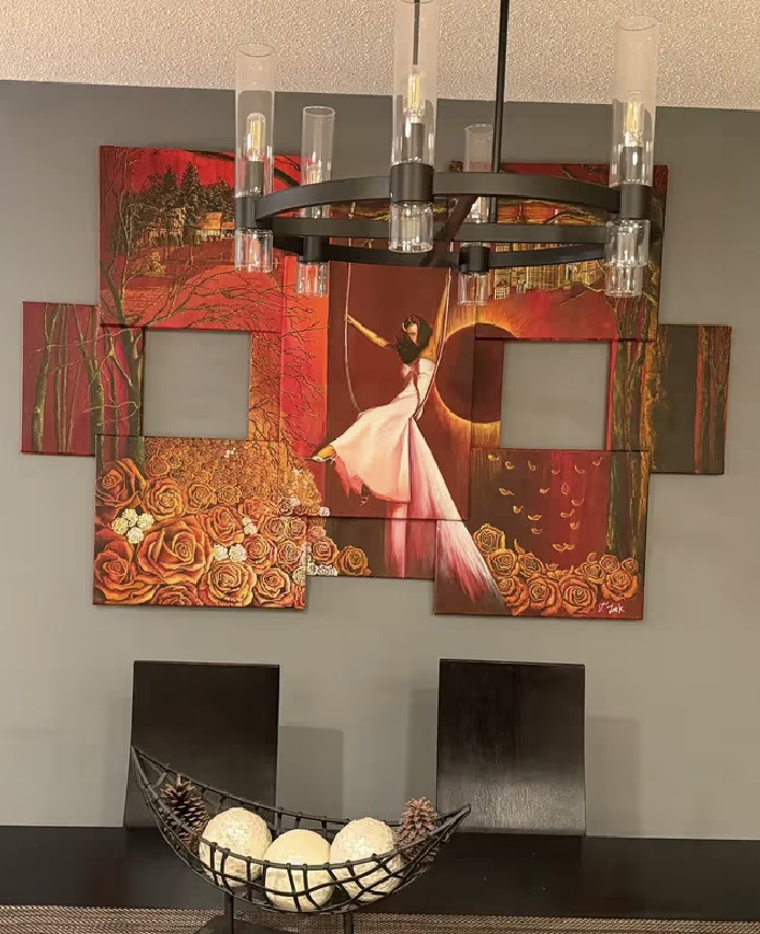 Swing of Life - Hand-Enhanced Collector's Edition Print on Canvas Installation