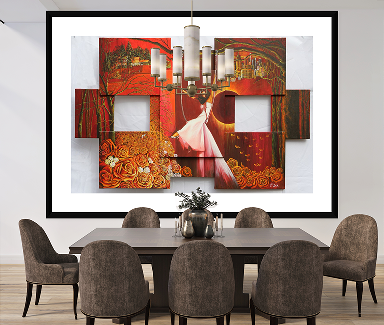 Swing of Life - Hand-Enhanced Collector's Edition Print on Canvas Installation