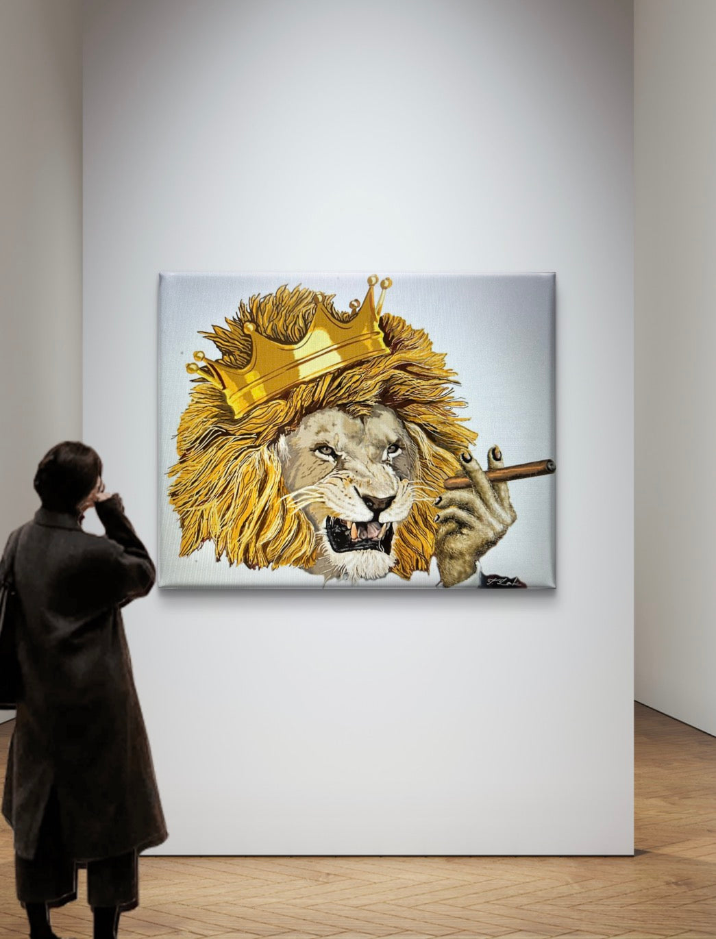 The Lion King – 18" X 24" Hand-Enhanced Limited Edition on White Canvas