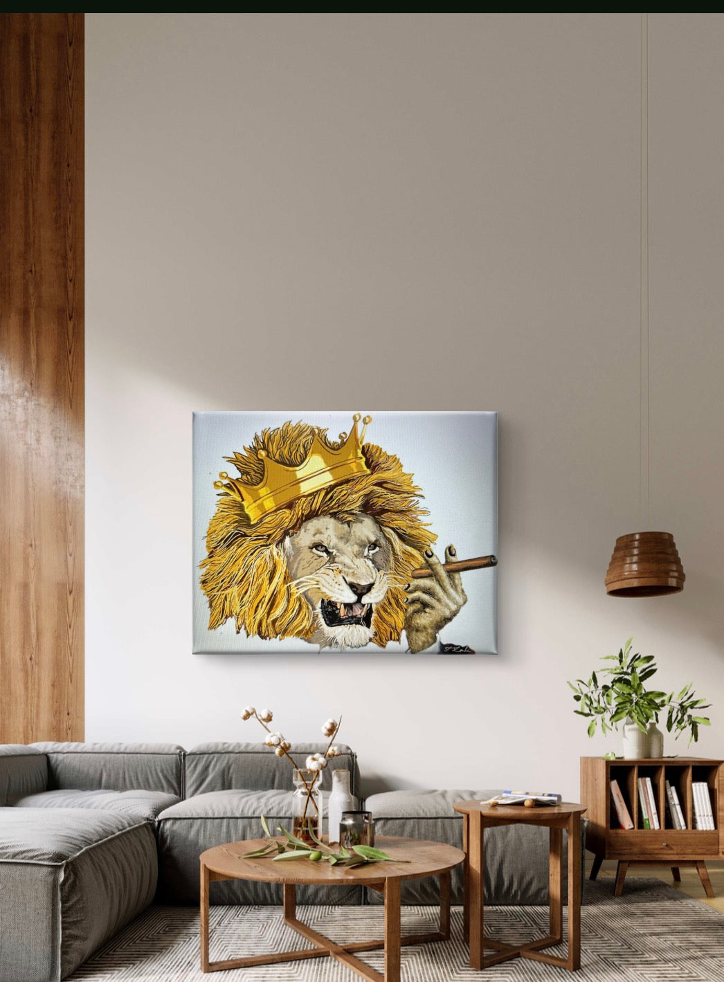 The Lion King – 18" X 24" Hand-Enhanced Limited Edition on White Canvas